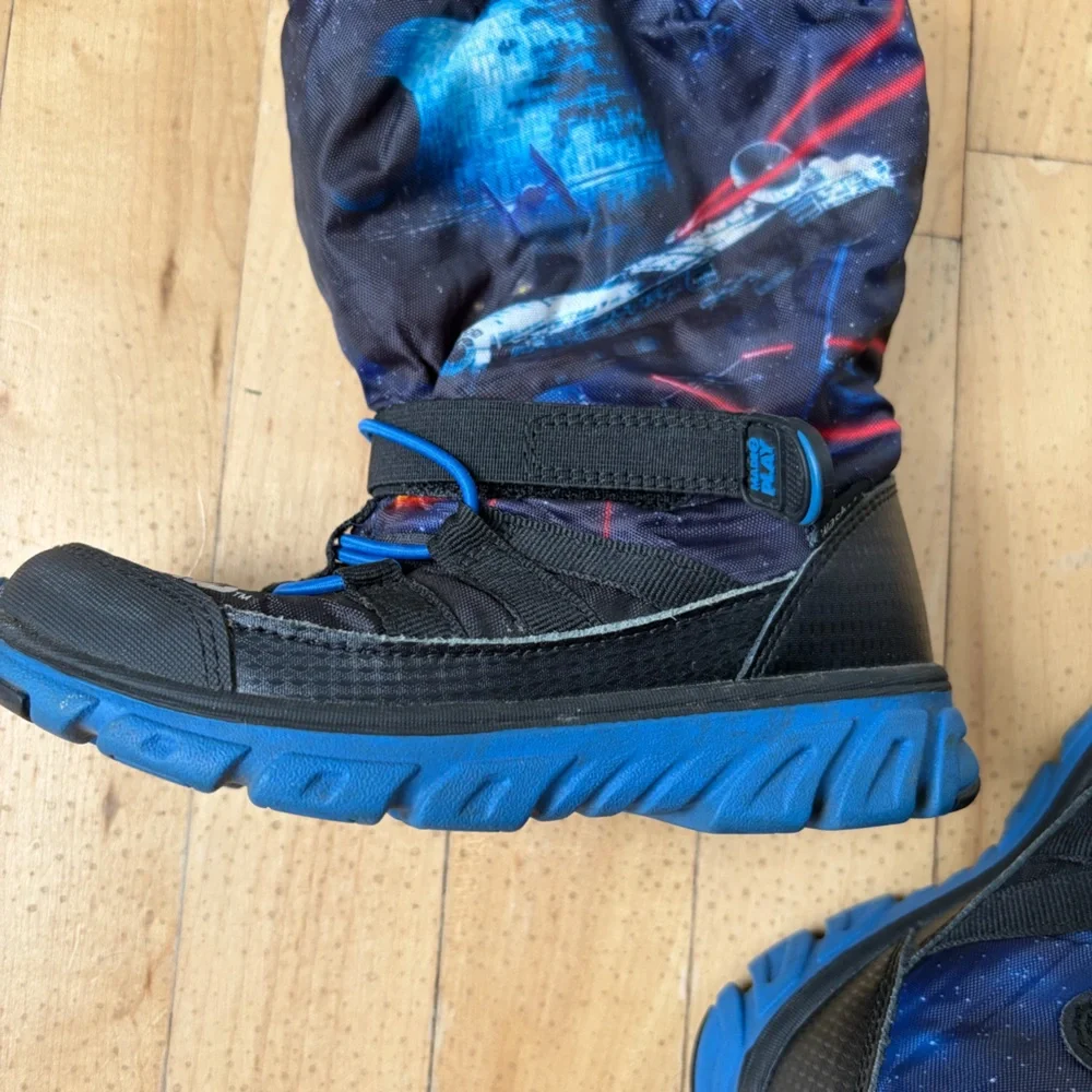 Stride Rite Toddler Made 2 Play Star Wars Sneaker Winter Boot, Black Size 10.5 W